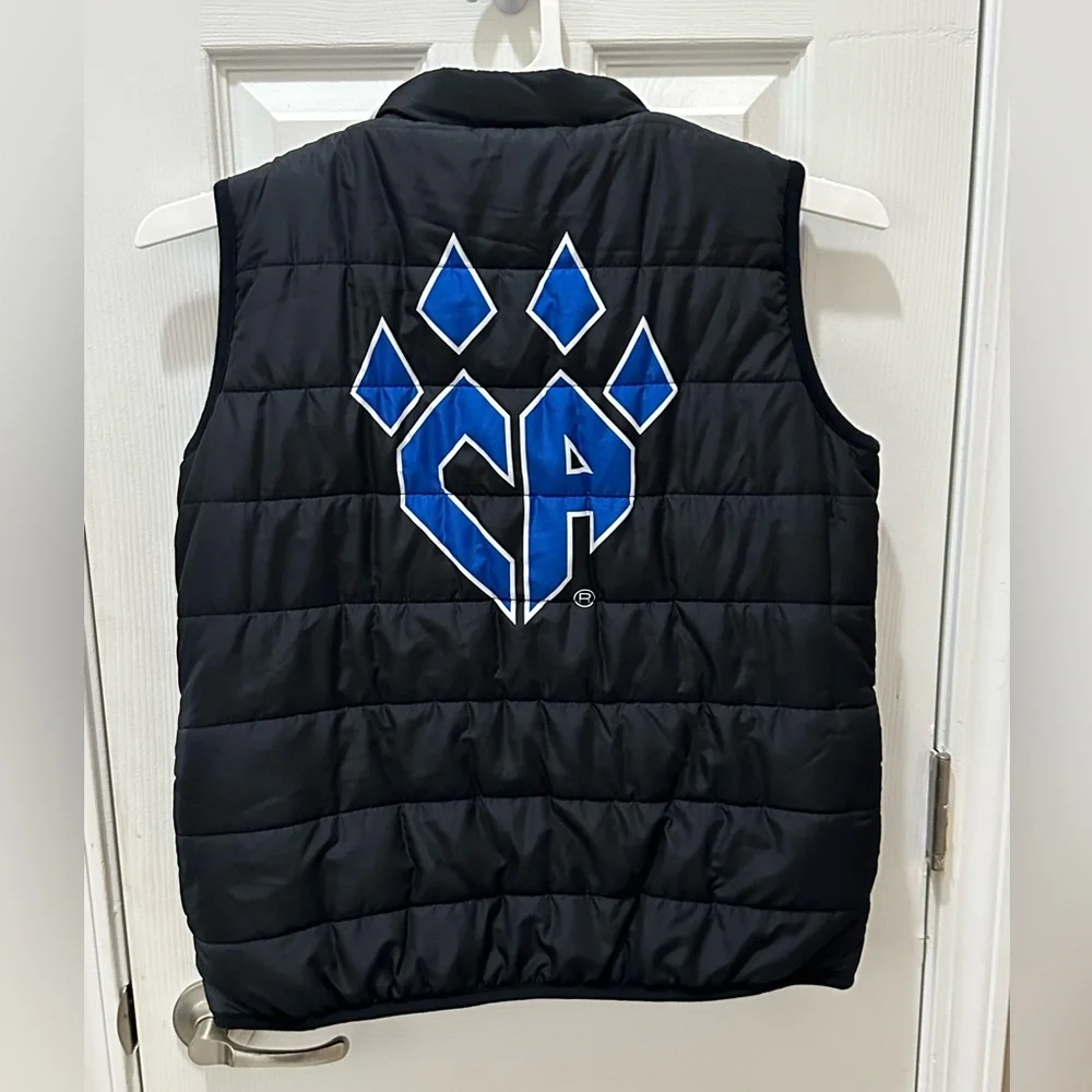 CHEER ATHLETICS Girls youth puffer jacket vest size Large